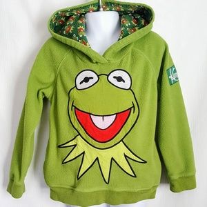 H&M  Unique Muppets Kermit Embroidered Kids Hoodie